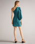 LAUICA-Dresses-Make an entrance in LAUICA. This asymmetric mini dress has all the markings of a shop-stopping piece, from its bold silhouette to its finer details. Pair with heels and a simple clutch for the ultimate glam outfit.This product is made from 59% European Flax Linen. It is farmed using no irrigation and no pesticides, helping to reduce water and chemical usage. Mini dress One shoulder Tie waist Linen blend Puff sleeve Our model is 5'10" / 1.78m and wears a Ted size 1- Ted Baker Romania